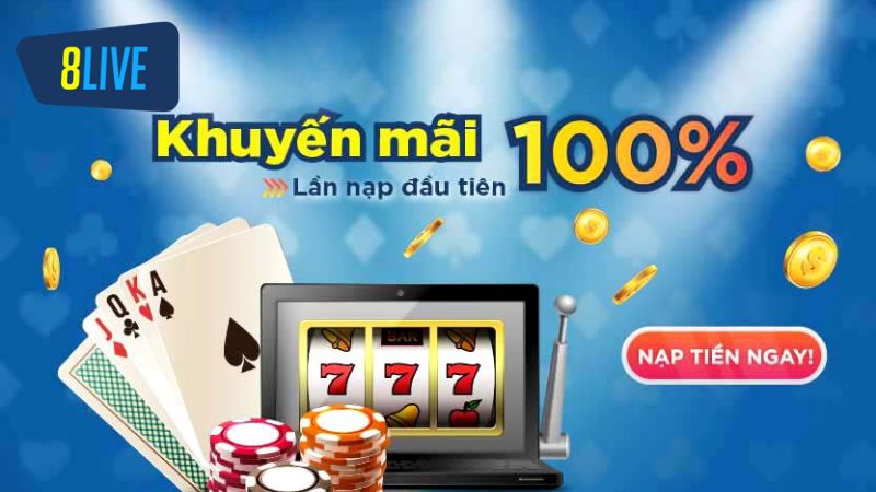 Tân thủ sẽ nhận thêm 100% tiền gửi khi thực hiện nạp vốn lần đầu vào ví game